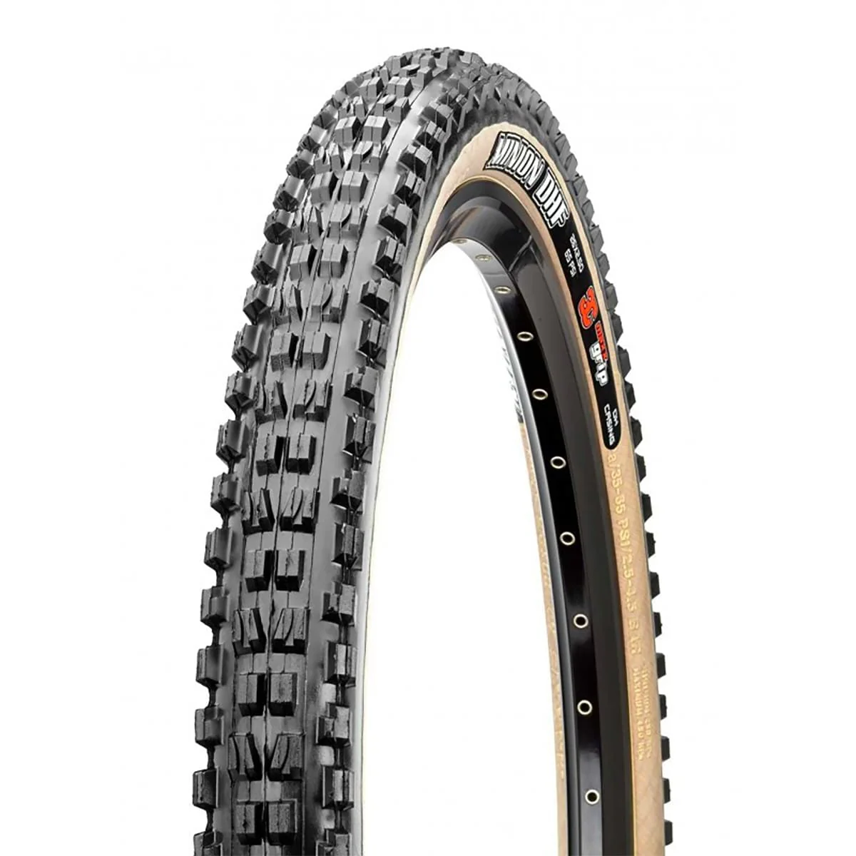 MAXXIS MINION DHF 27.5x2.30 Exo 3C MaxxTerra Tubeless Ready Miękka opona Tanwall