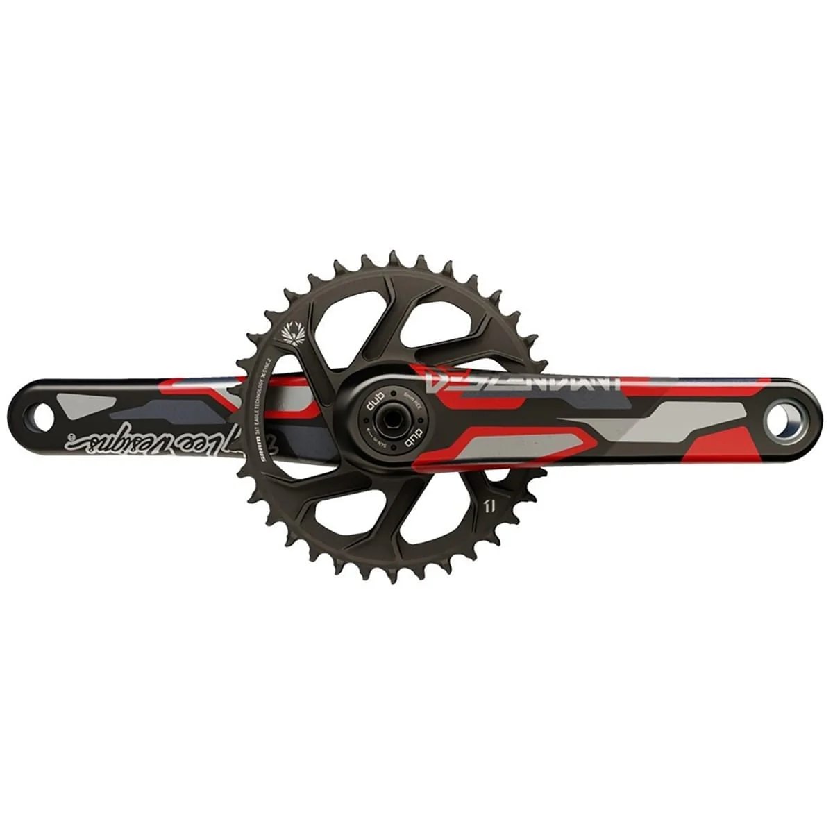 Mechanizm korbowy TRUVATIV DESCENDANT TLD EAGLE ALL DH DUB83 Carbon Red 11/12V Mono