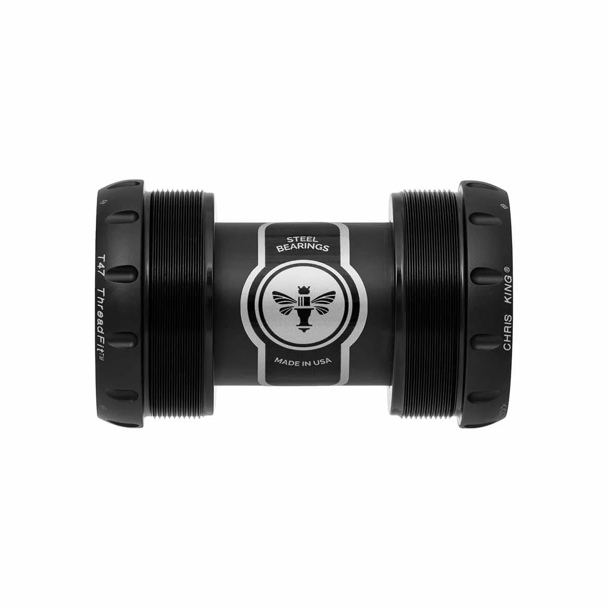 Mechanizm korbowy CHRIS KING ThreadFit T47 30X 68/73mm czarny/złoty