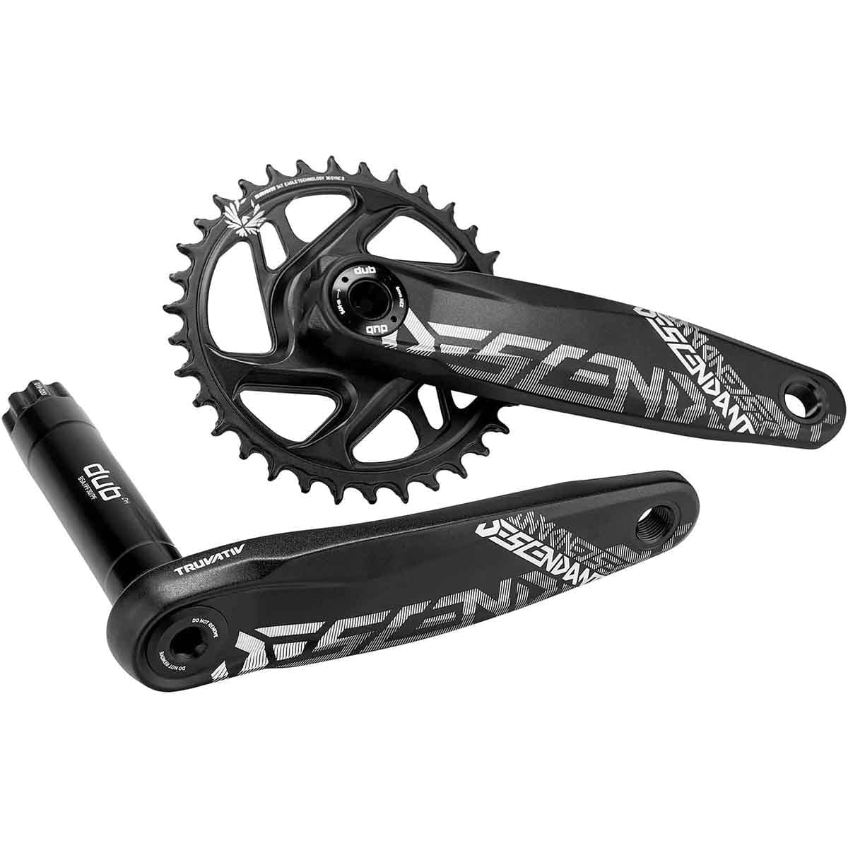 Mechanizm korbowy TRUVATIV DESCENDANT ALL DH DUB83 Mono 10/11V czarny