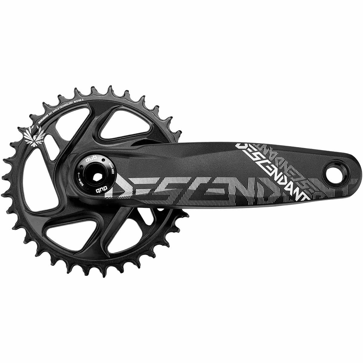 Mechanizm korbowy TRUVATIV DESCENDANT ALL DH DUB83 Mono 10/11V czarny - Image 3