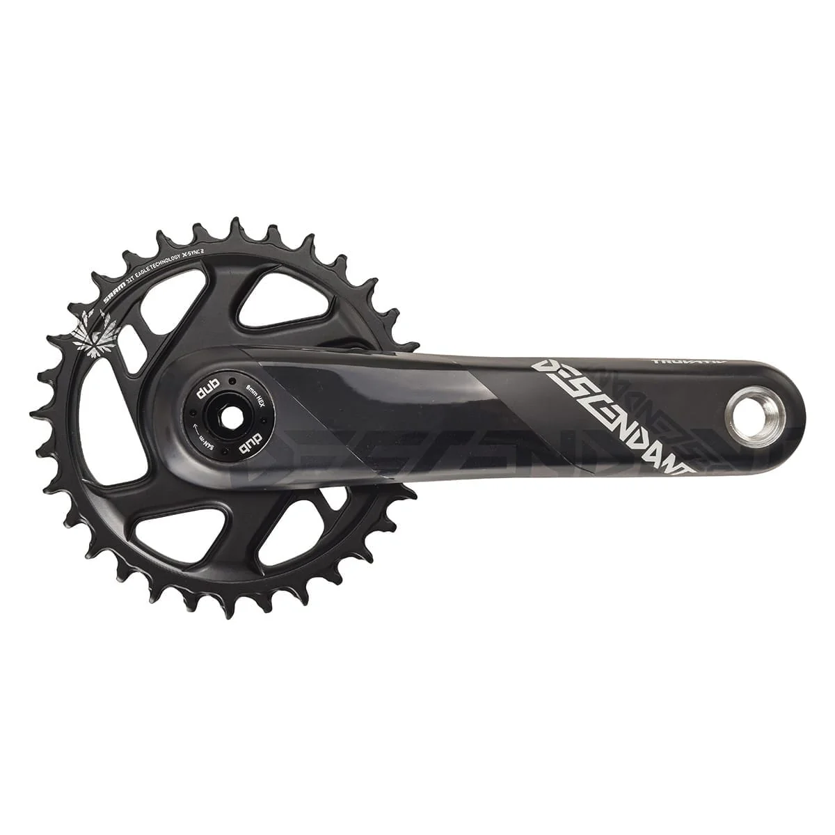 Mechanizm korbowy TRUVATIV EAGLE DESCENDANT CARBON BOOST DUB Direct Mount 12V Mono czarny