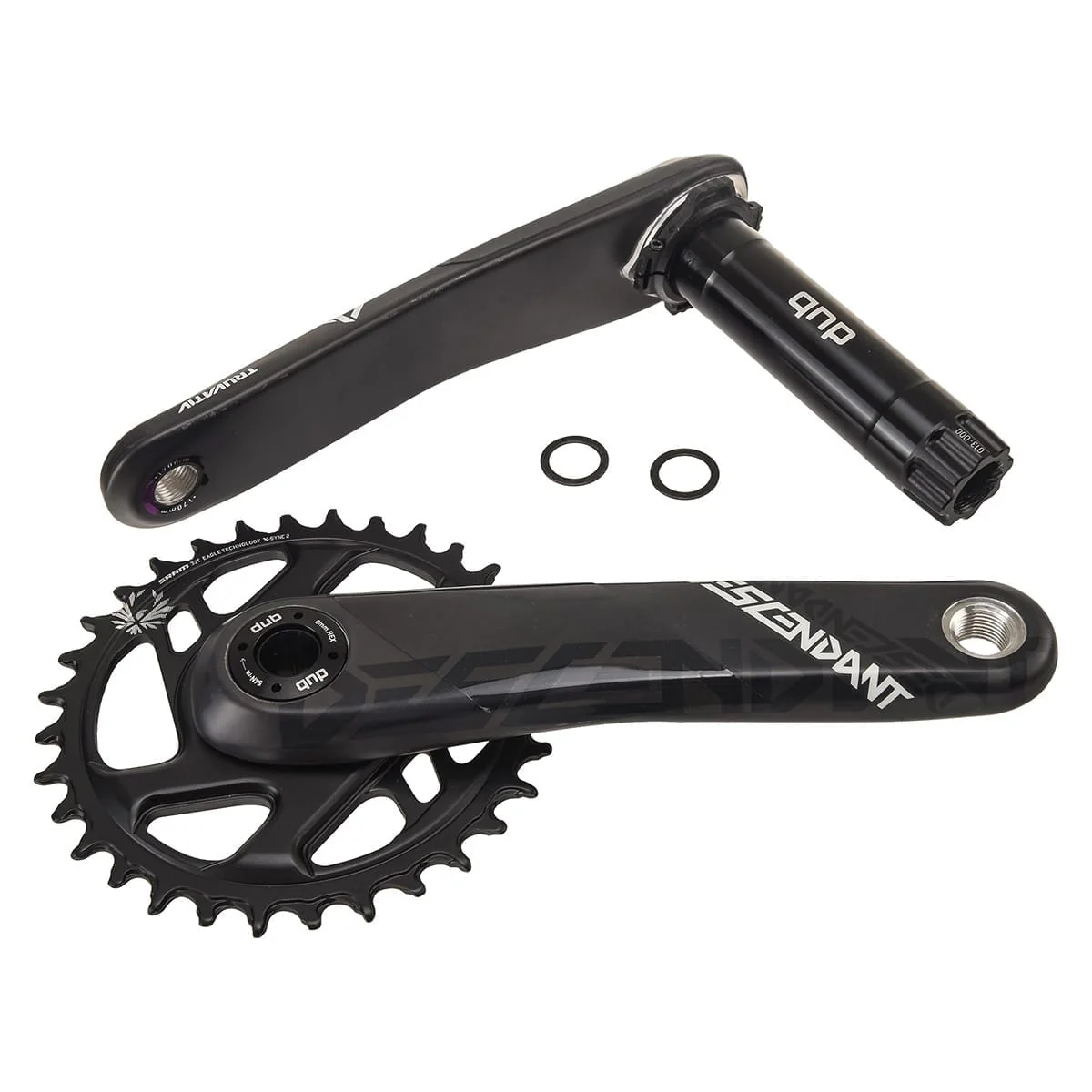 Mechanizm korbowy TRUVATIV EAGLE DESCENDANT CARBON BOOST DUB Direct Mount 12V Mono czarny - Image 2