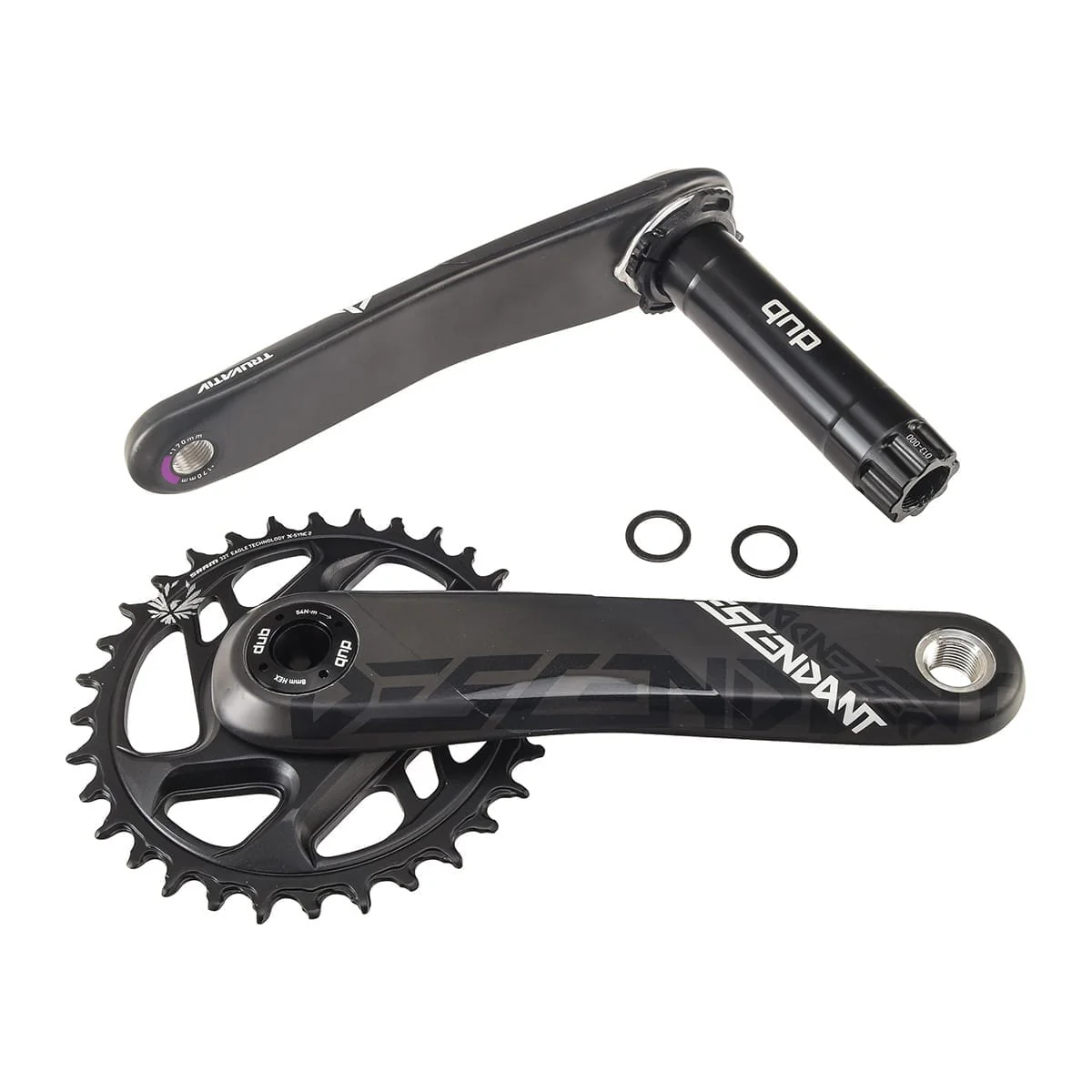 Mechanizm korbowy TRUVATIV EAGLE DESCENDANT CARBON DUB Direct Mount 12V Mono czarny - Image 2