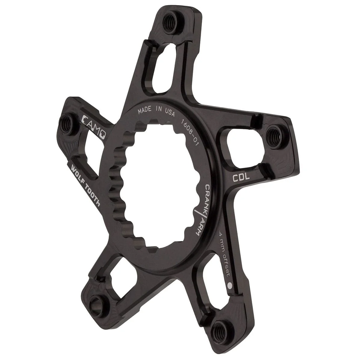 Mechanizm korbowy WOLF TOOTH CAMO M4 Cannondale Direct Mount Offset star -4mm czarny - Image 2