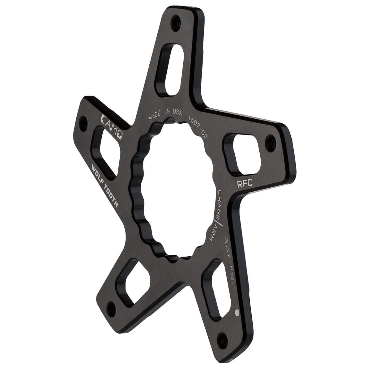 Mechanizm korbowy WOLF TOOTH CAMO M5 Raceface Cinch Direct Mount Boost Offset star -5mm czarny - Image 2