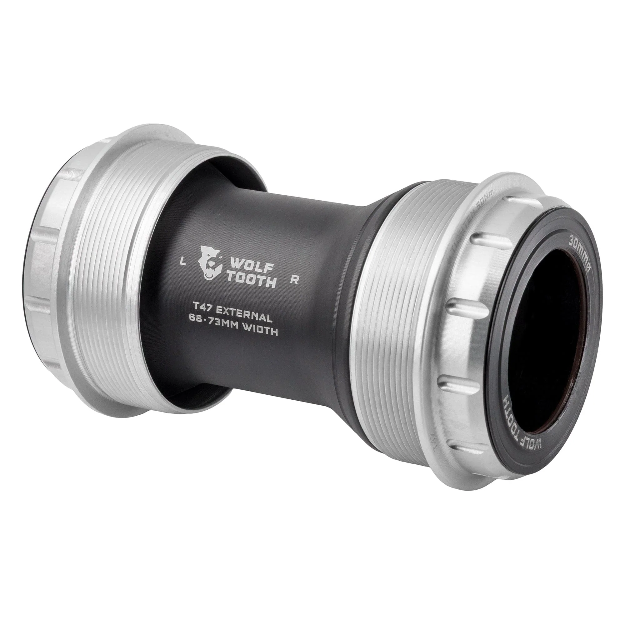 Mechanizm korbowy WOLFTOOTH T47 External 30mm Raw Silver