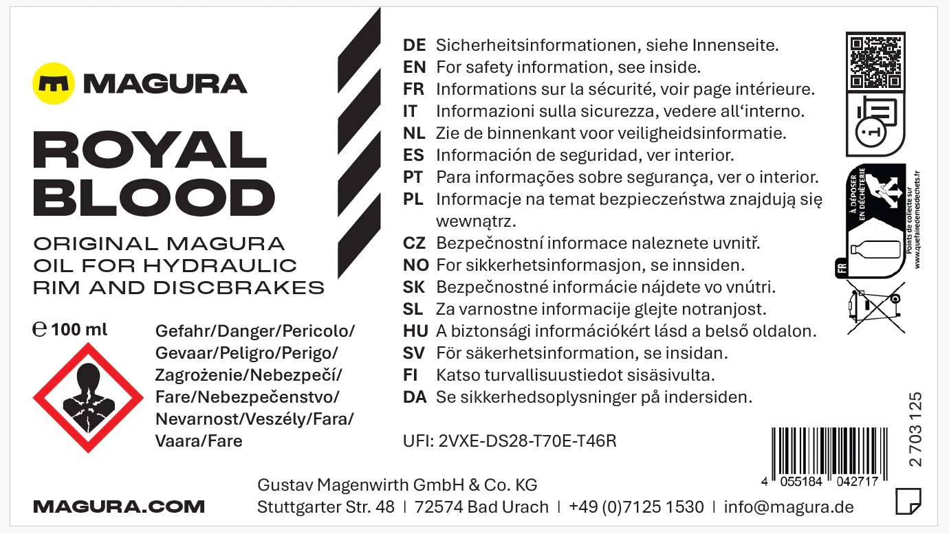 Mineralny płyn hamulcowy MAGURA ROYAL BLOOD (100 ml) - Image 2