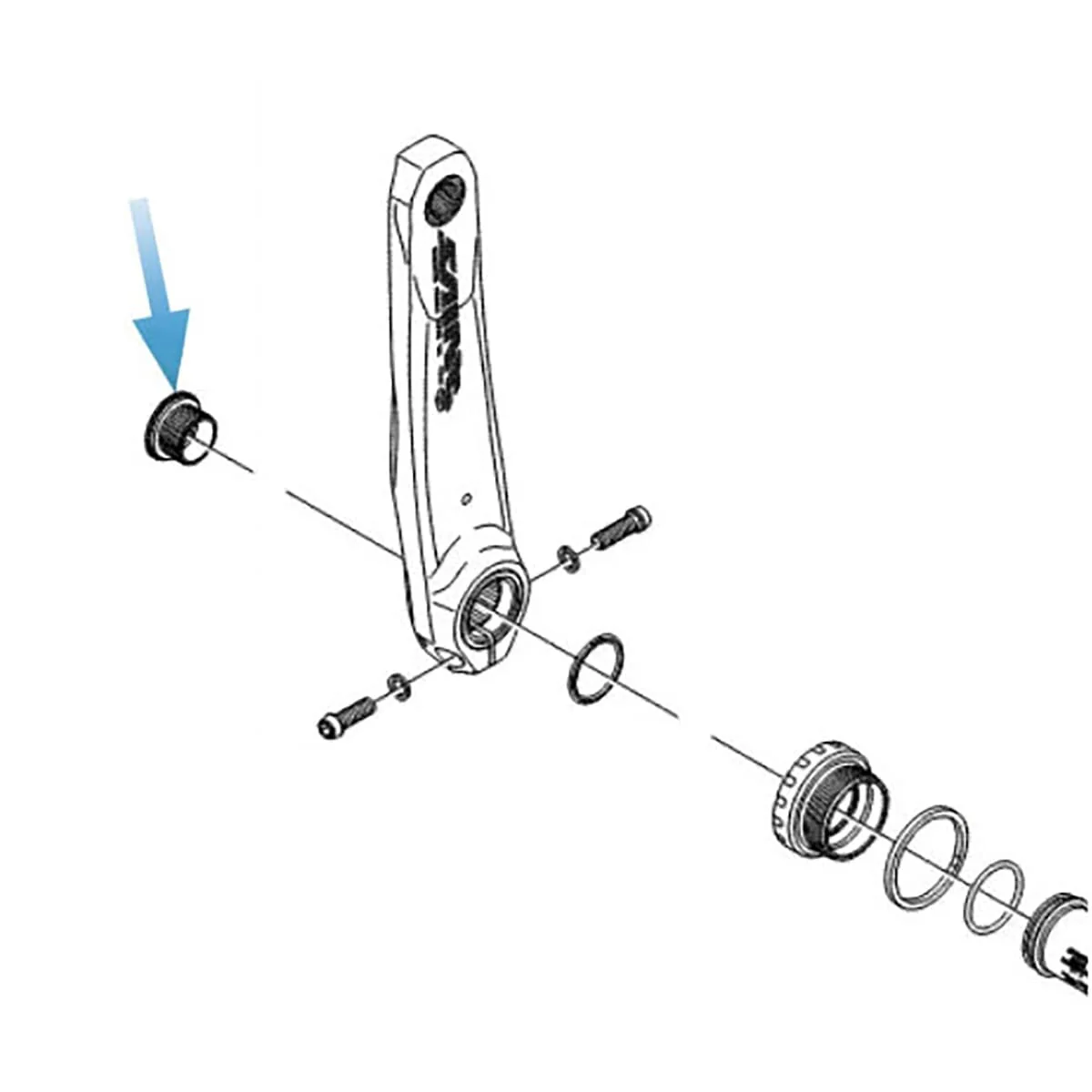Nakrętka blokująca SHIMANO SAINT Gold - Image 3