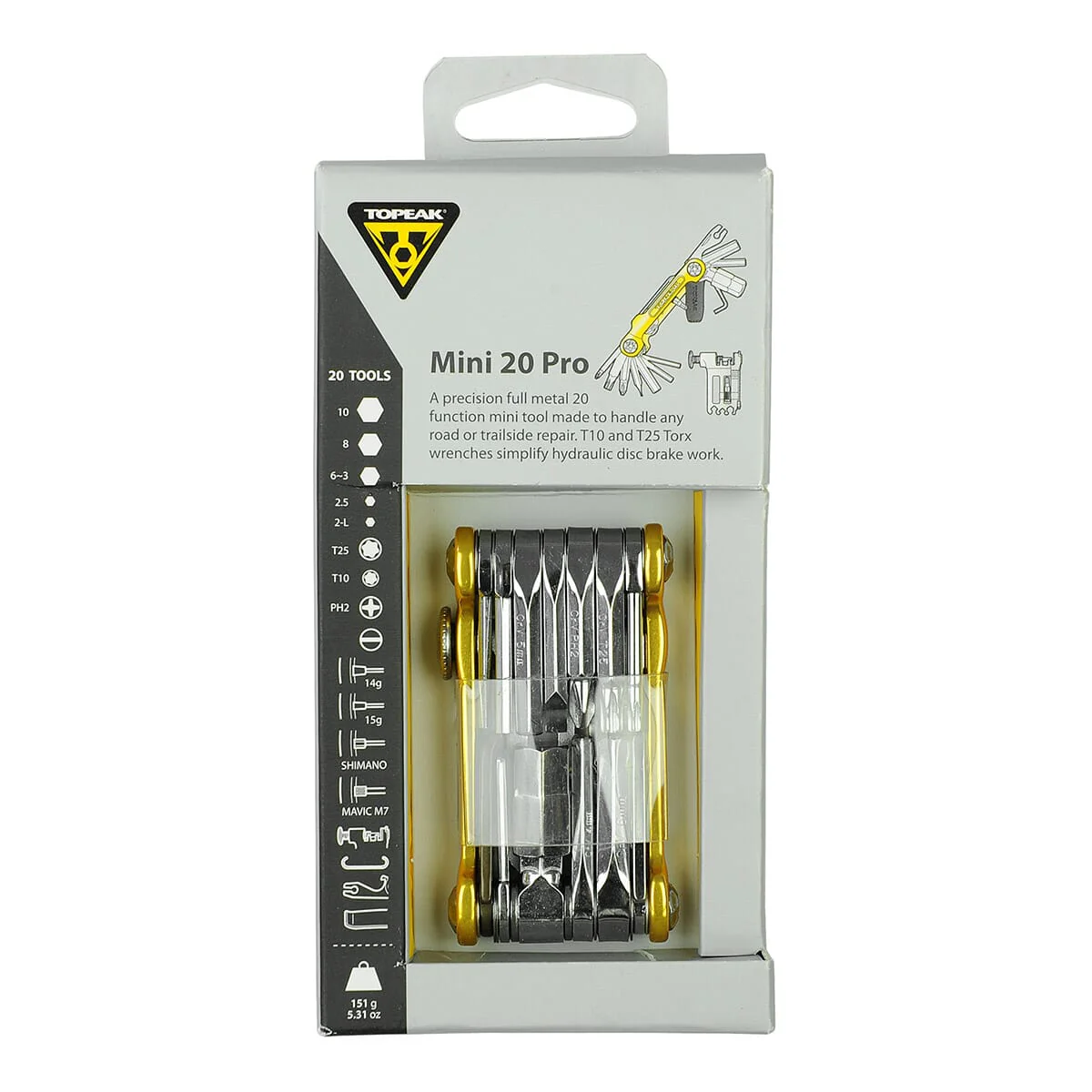 Narzędzie wielofunkcyjne TOPEAK MINI PRO Gold (20 narzędzi + etui) - Image 3