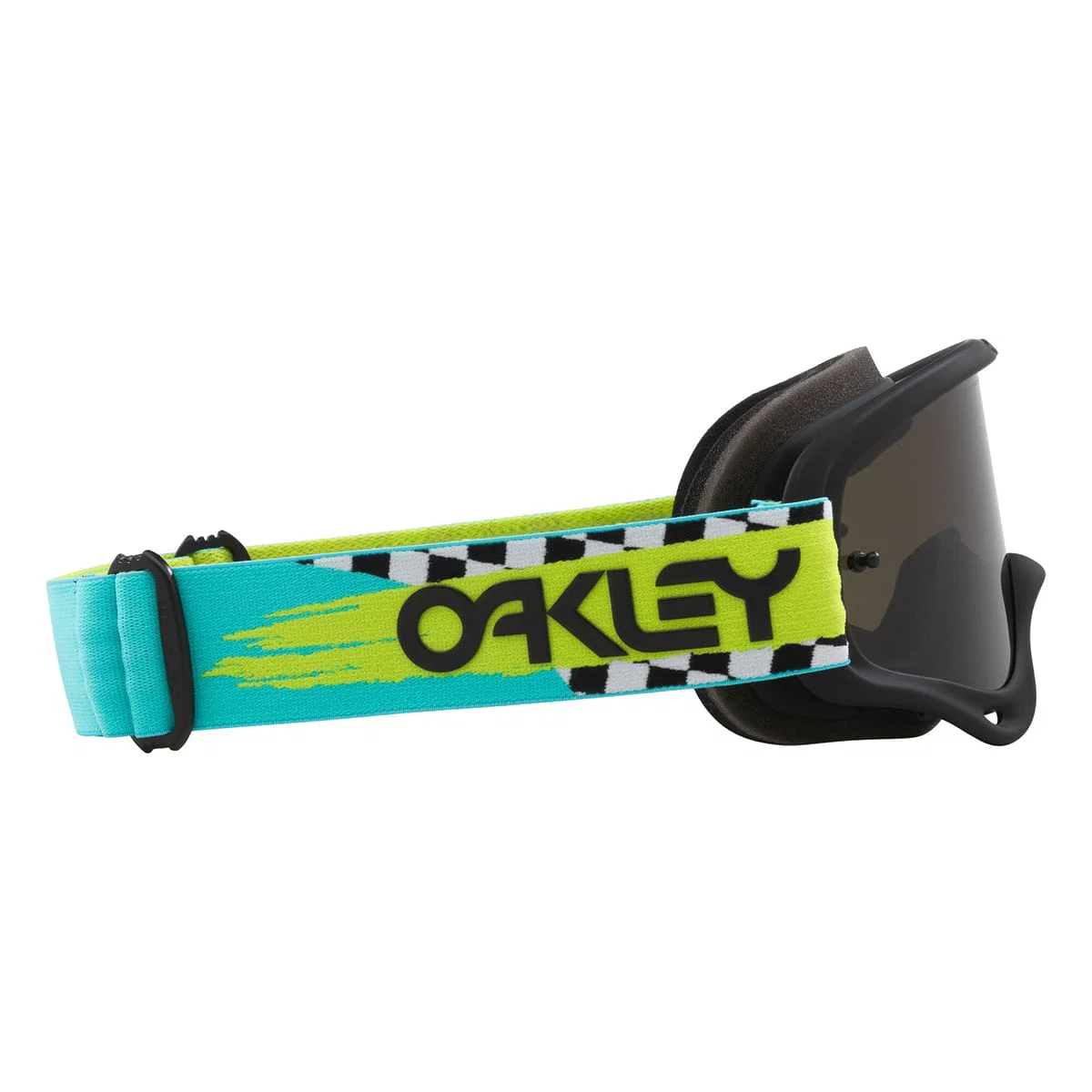 OAKLEY O Frame MX Teal Checks Dark Grey Goggle OO7029-83 - Image 6