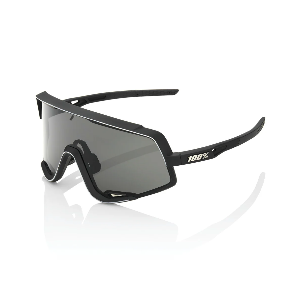 Okulary 100% GLENDALE Soft Tact Black Smoke Lens