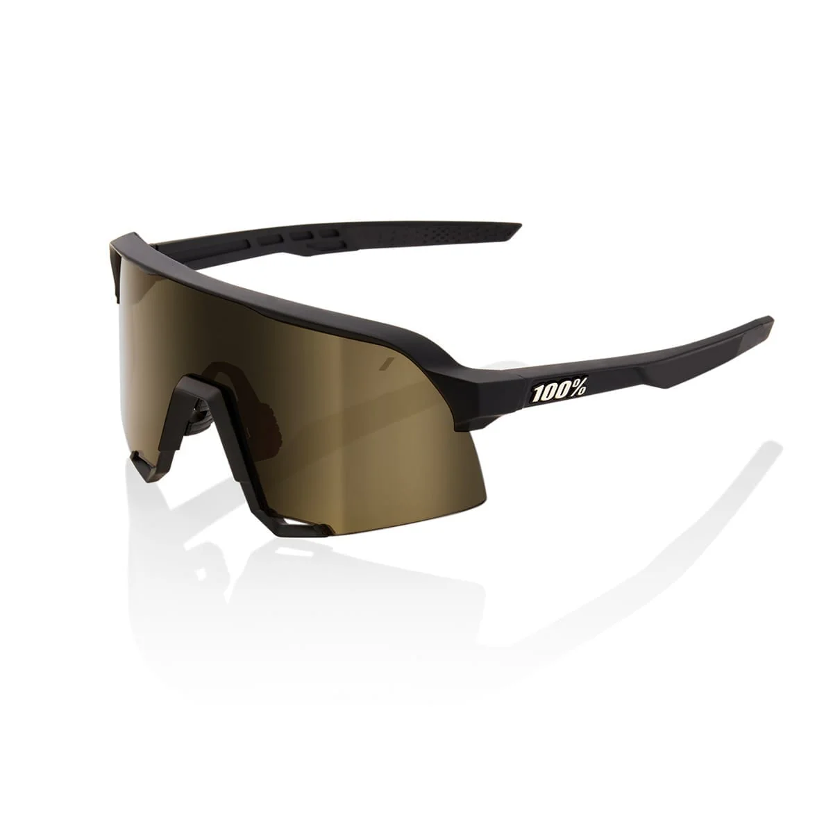 Okulary 100% S3 Black Mirror Gold