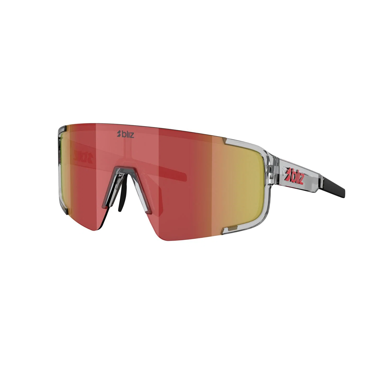 Okulary BLIZ P003 Transparent Grey Lens Red Multi - Image 3