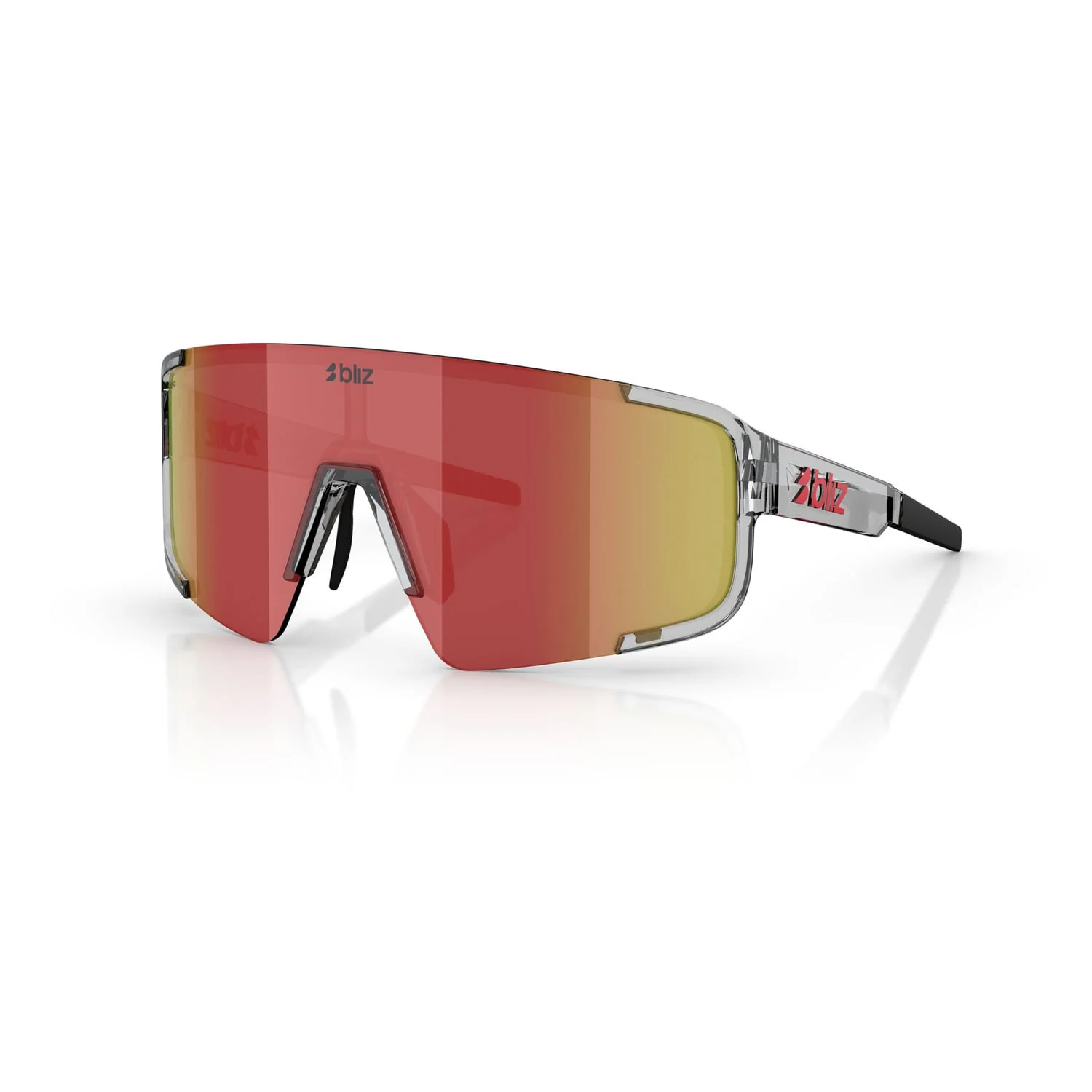 Okulary BLIZ P003 Transparent Grey Lens Red Multi - Image 8