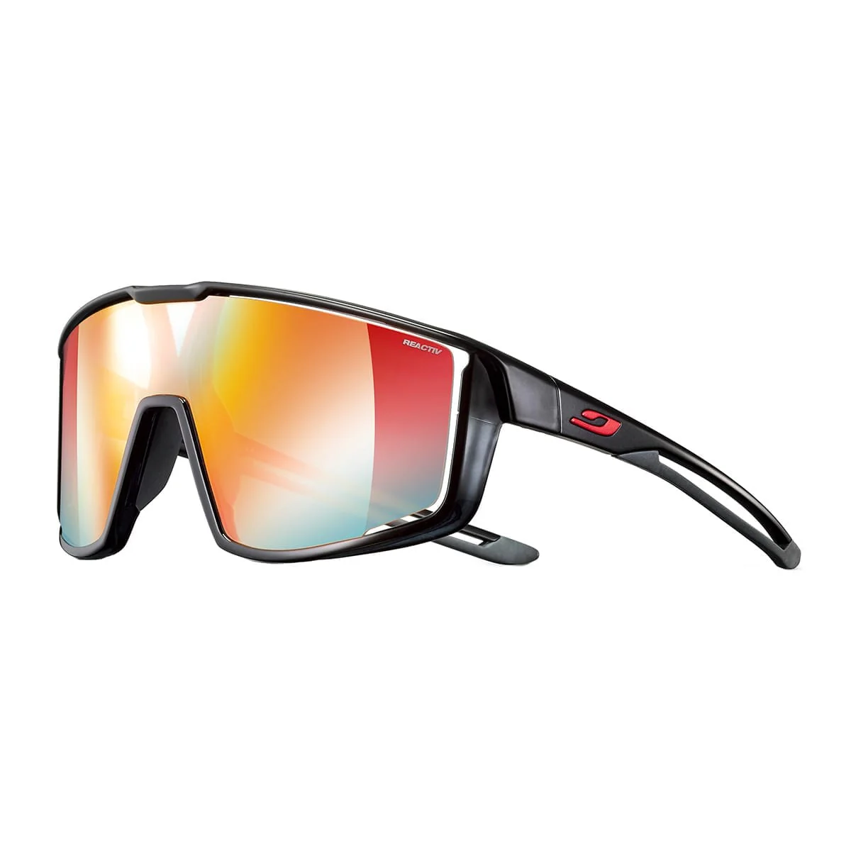 Okulary JULBO FURY przezroczyste czarne Reactiv Light Amplifer fotochromowe
