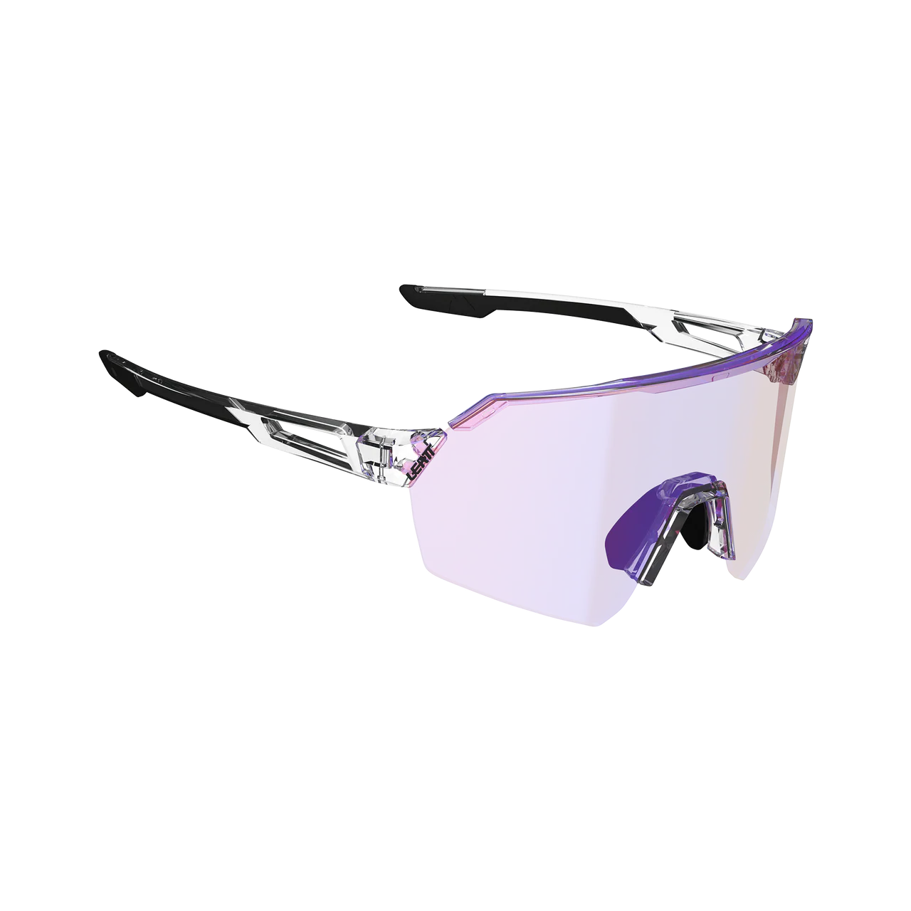 LEATT RIDEVIZ LITE SMALL Okulary bezbarwne Iriz Crystal Fuschia Lens