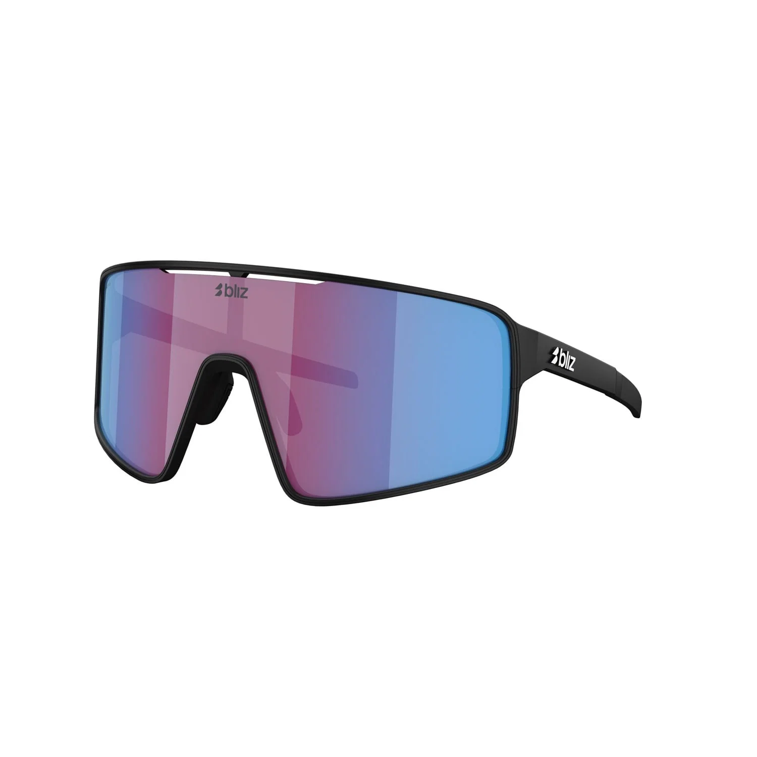 Okulary BLIZ P001 Matt Black Pink Violet Iridium Blue Screen - Image 3