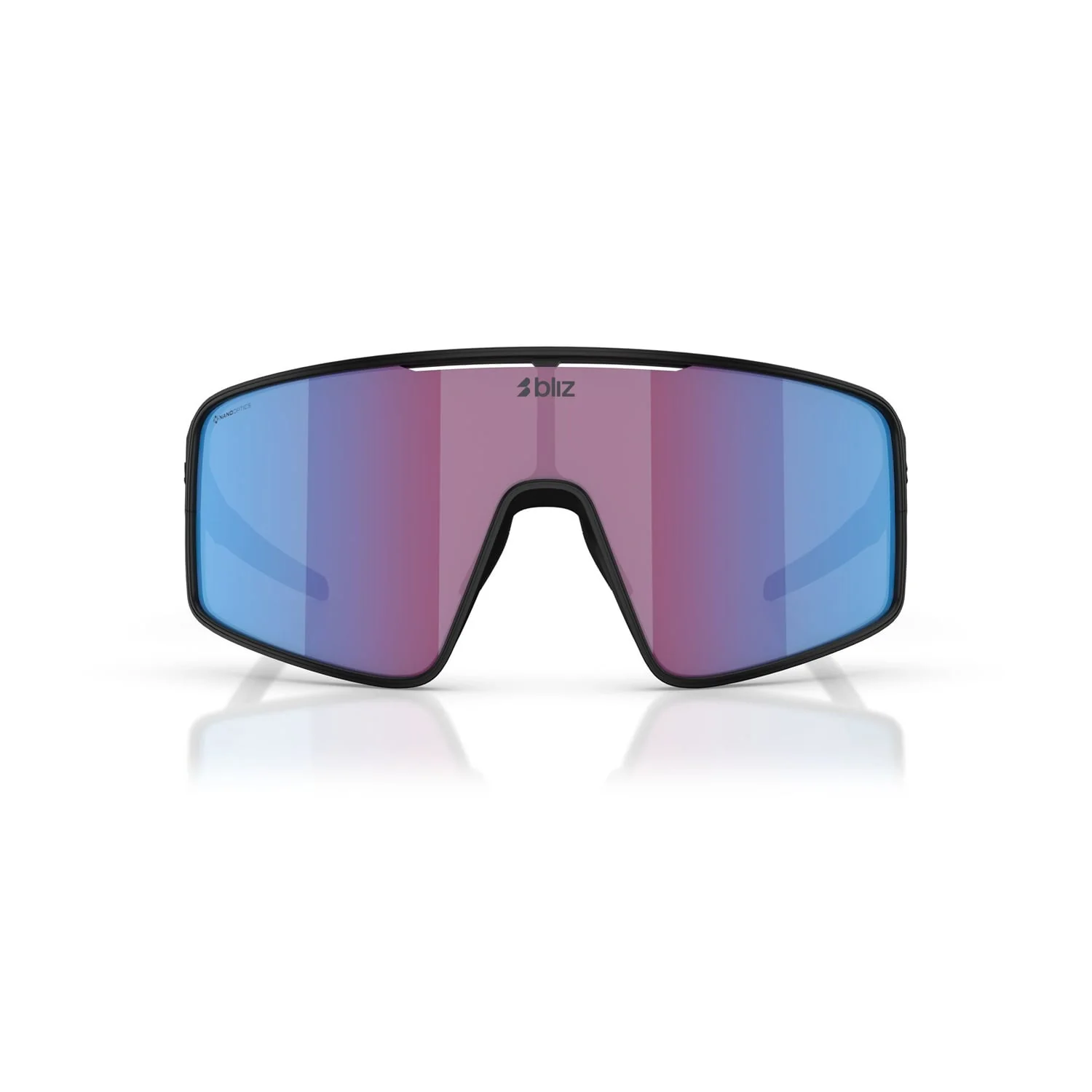 Okulary BLIZ P001 Matt Black Pink Violet Iridium Blue Screen - Image 6