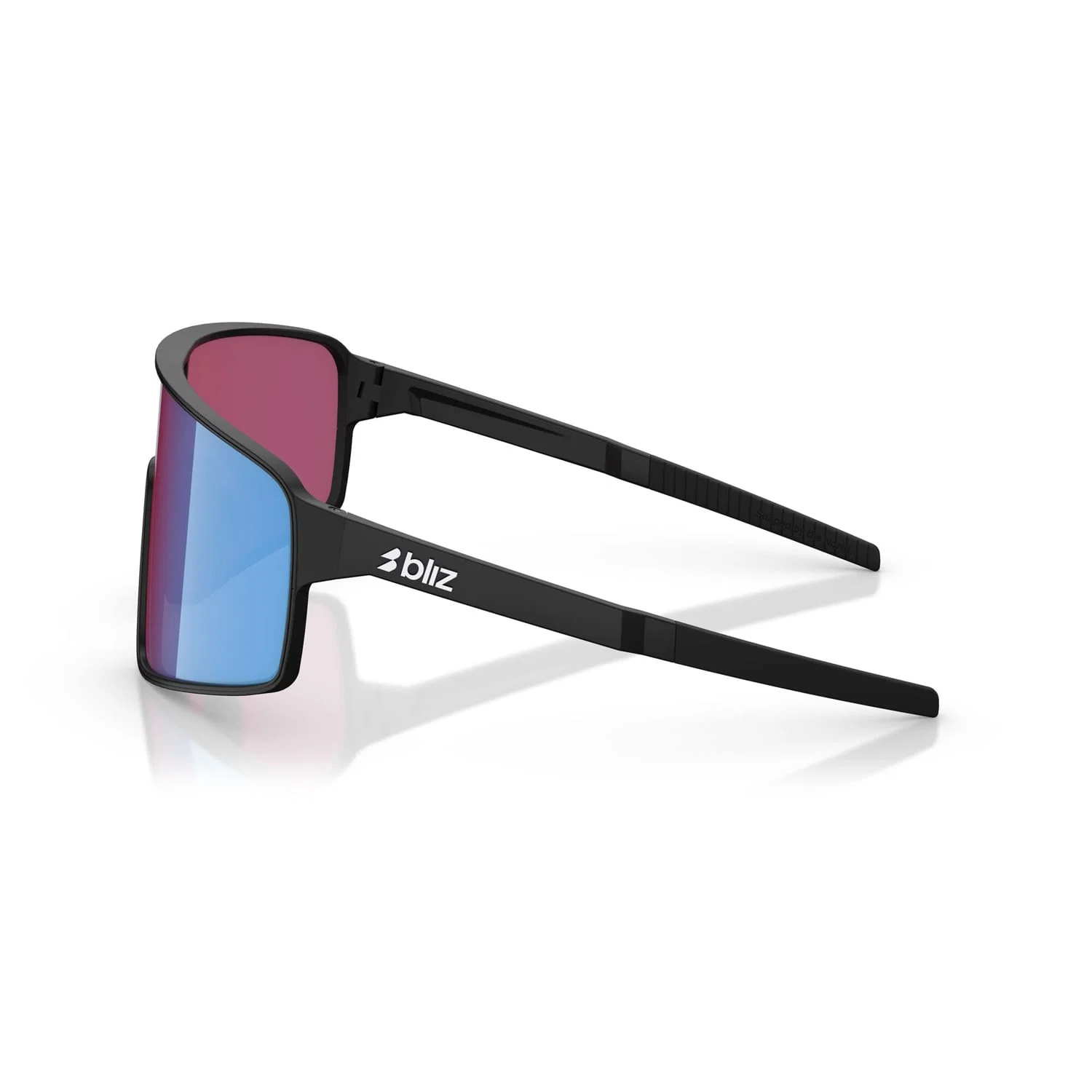 Okulary BLIZ P001 Matt Black Pink Violet Iridium Blue Screen - Image 7