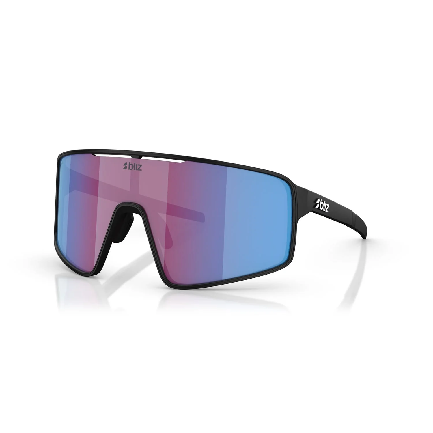 Okulary BLIZ P001 Matt Black Pink Violet Iridium Blue Screen - Image 8