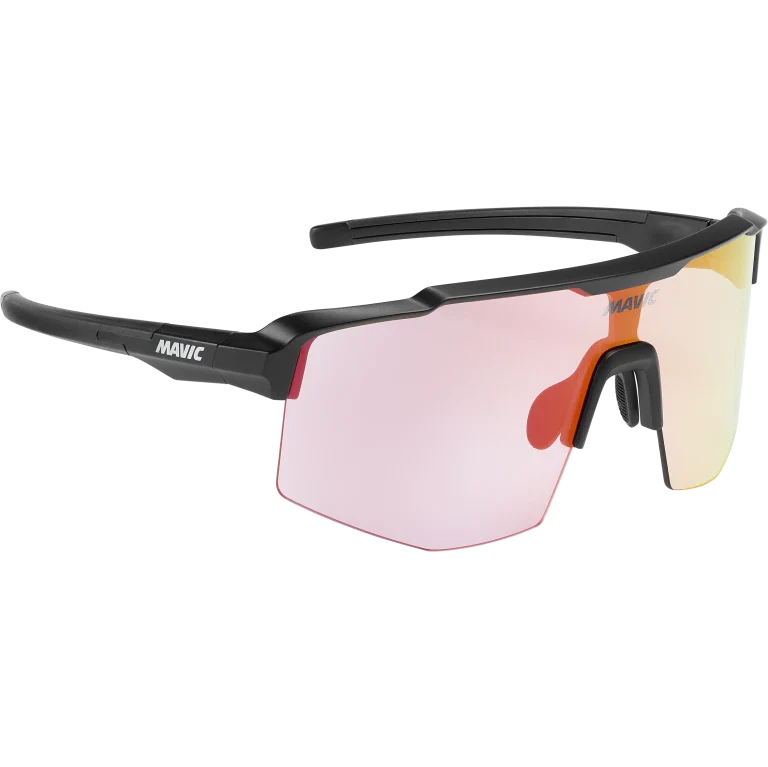 Gogle MAVIC MVS SHIELD czarno-czerwone soczewki fotochromowe