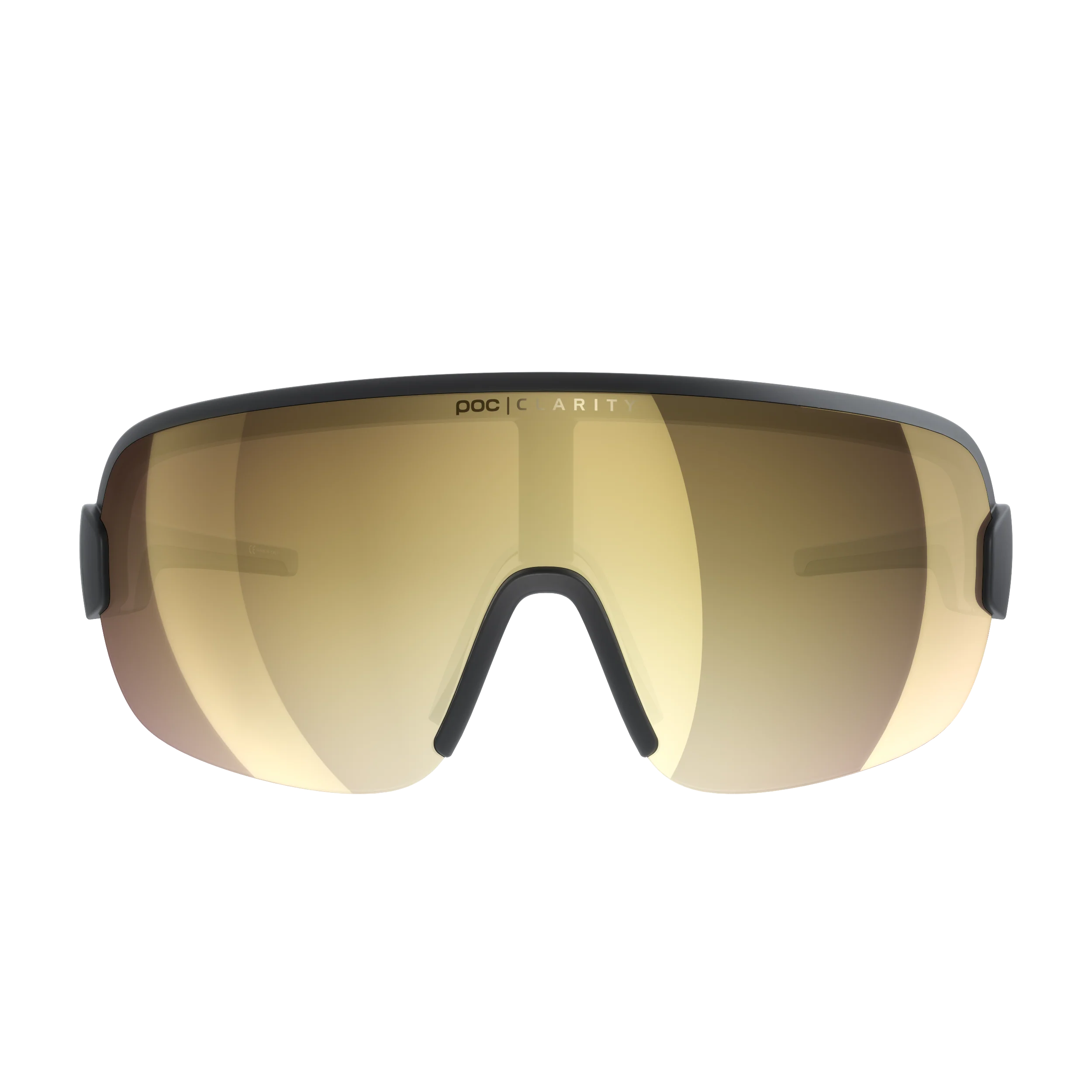 Okulary POC AIM Black Clarity Road Partly Sunny Gold Lens - Image 2
