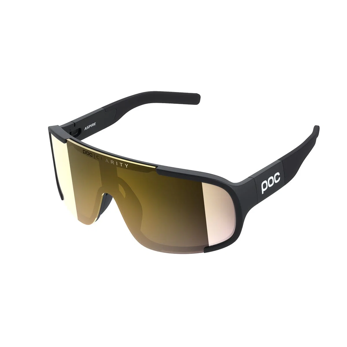 Okulary POC ASPIRE MID Black Clarity Road Partly Sunny Gold Lens