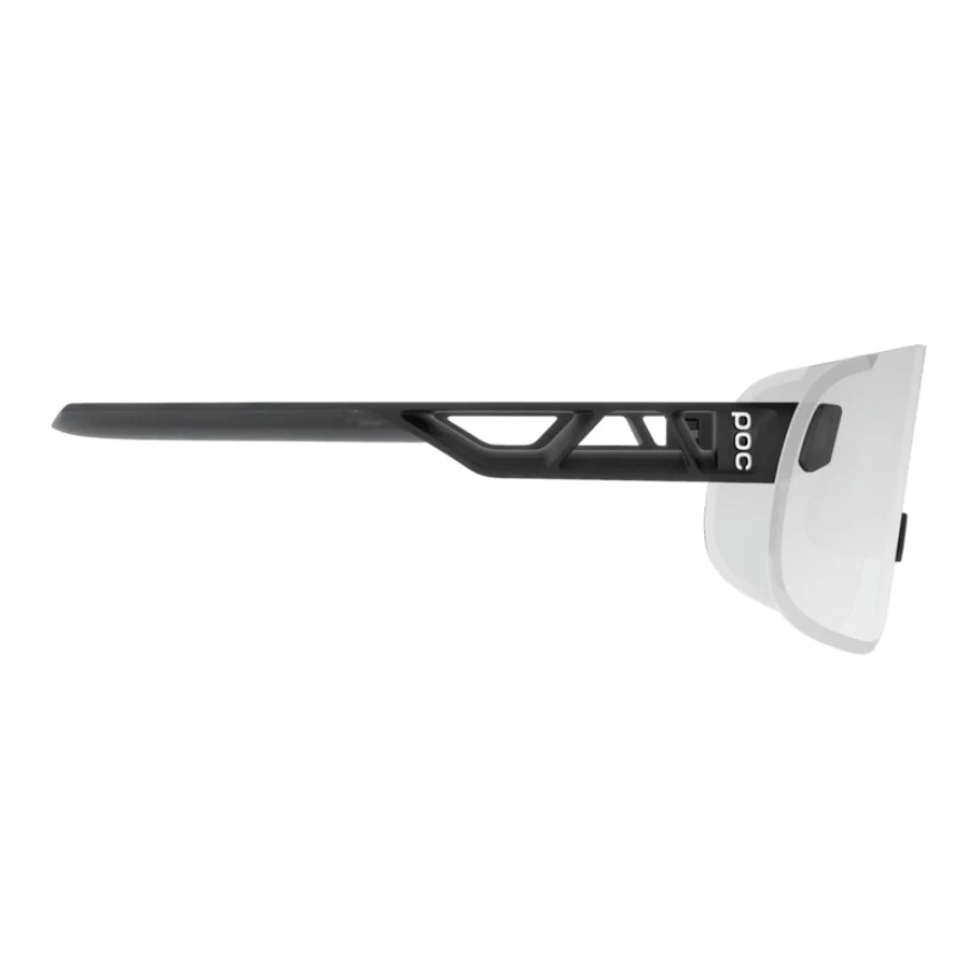 Przezroczyste czarne okulary POC ELICIT z jasnoszarymi soczewkami fotochromowymi - Image 3