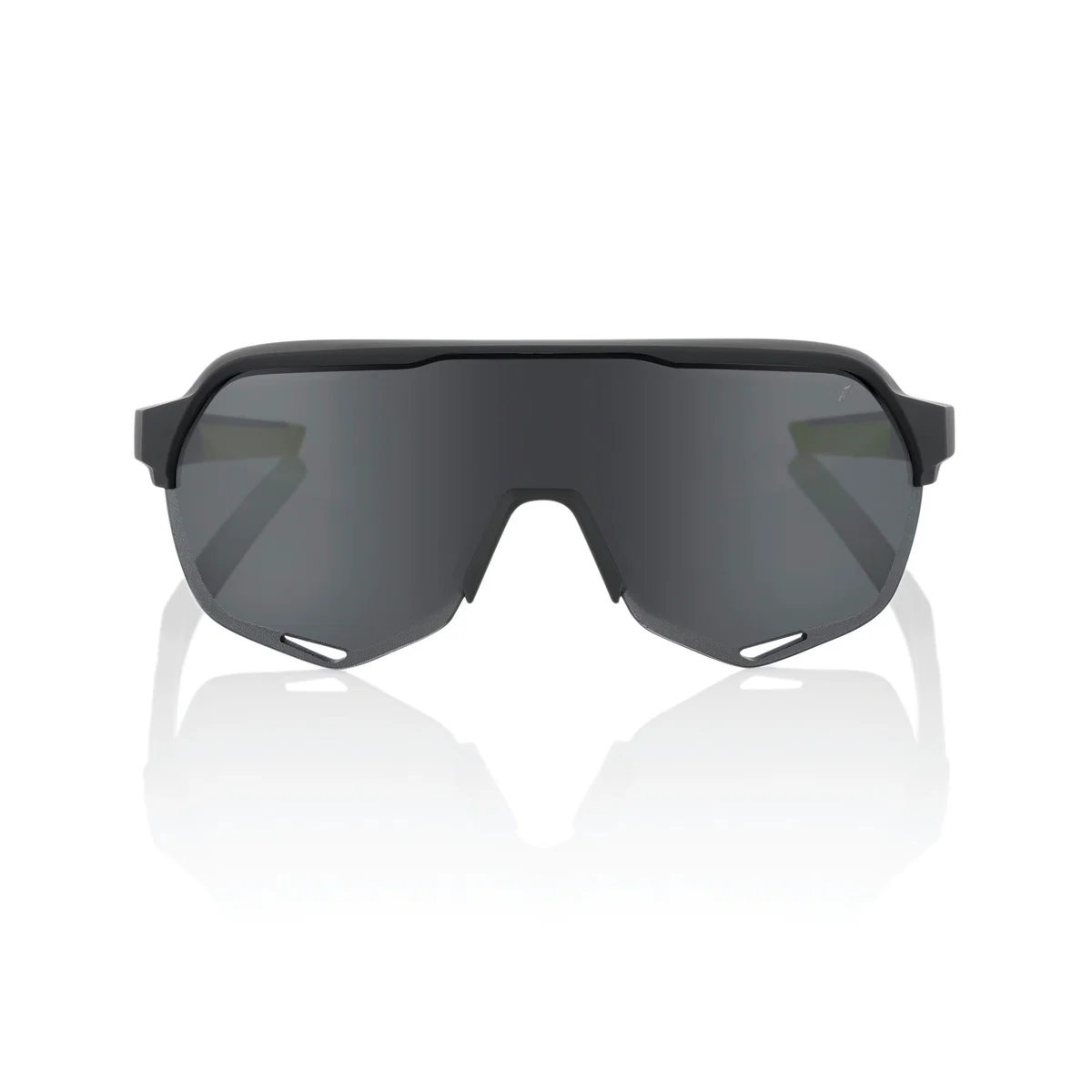Okulary przeciwsłoneczne 100% S2 Soft Tact Black/Grey Smoke Lens - Image 2