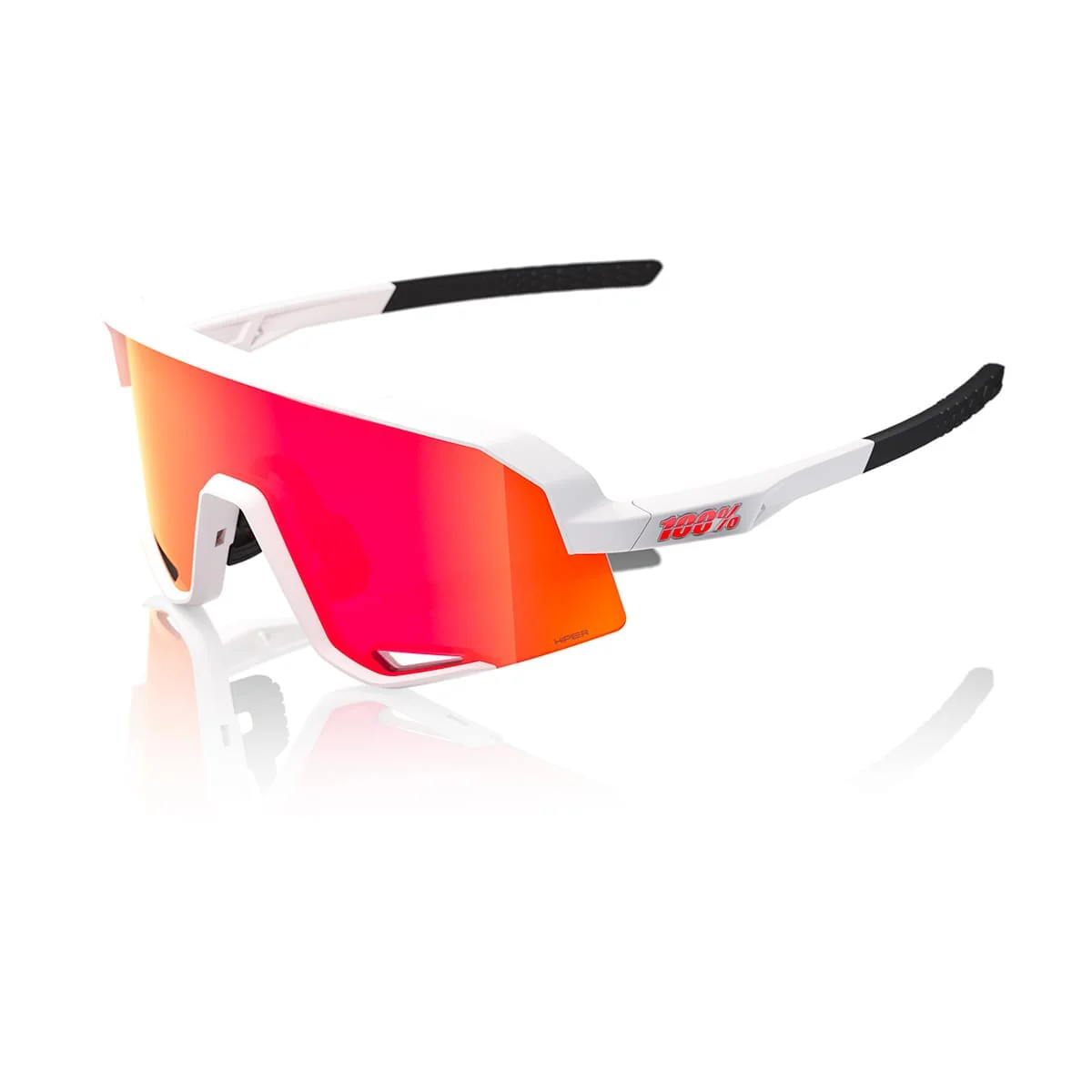 Okulary przeciwsłoneczne 100% SLENDALE Soft White Hiper Mirror Red