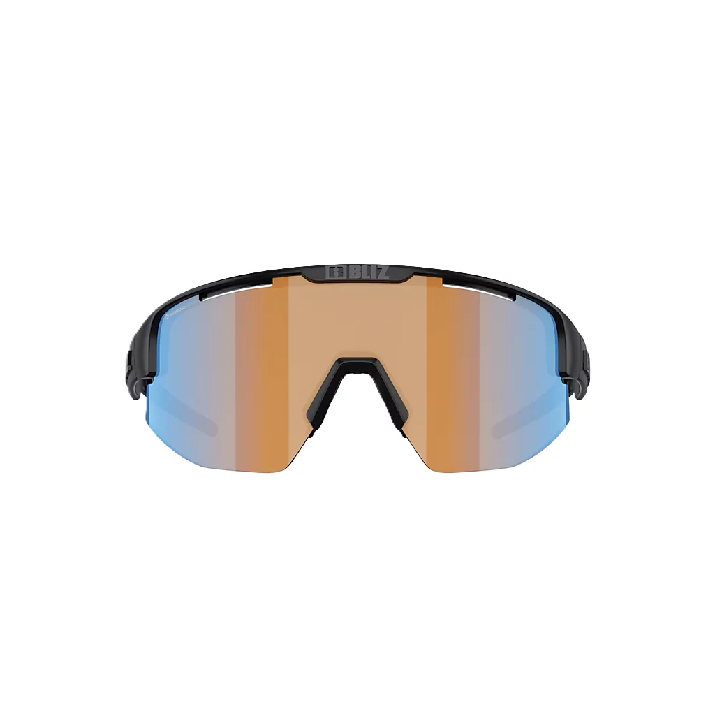Okulary BLIZ MATRIX Matt Black Coral/Orange Iridium Blue Lens - Image 2