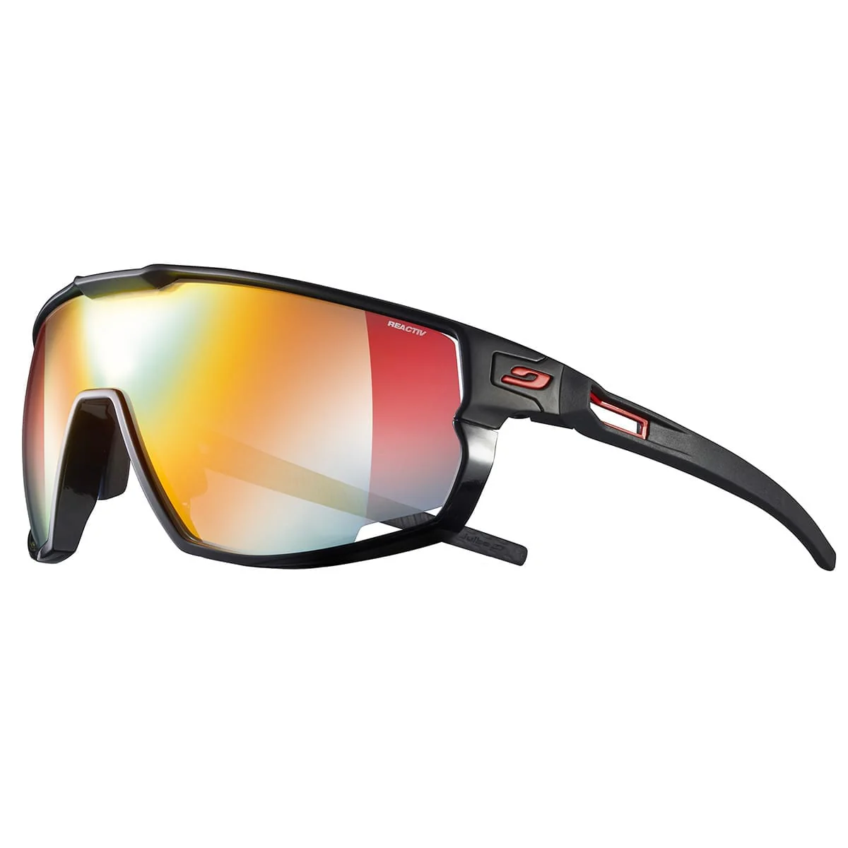 Okulary przeciwsłoneczne JULBO RUSH Matte Black/Brilliant Black Reactiv Light Amplifer Photochromic