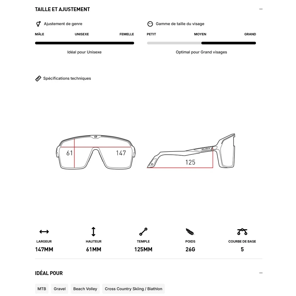Okulary RUDY PROJECT SPINSHIELD białe soczewki RP Optics Multilaser Gold - Image 7