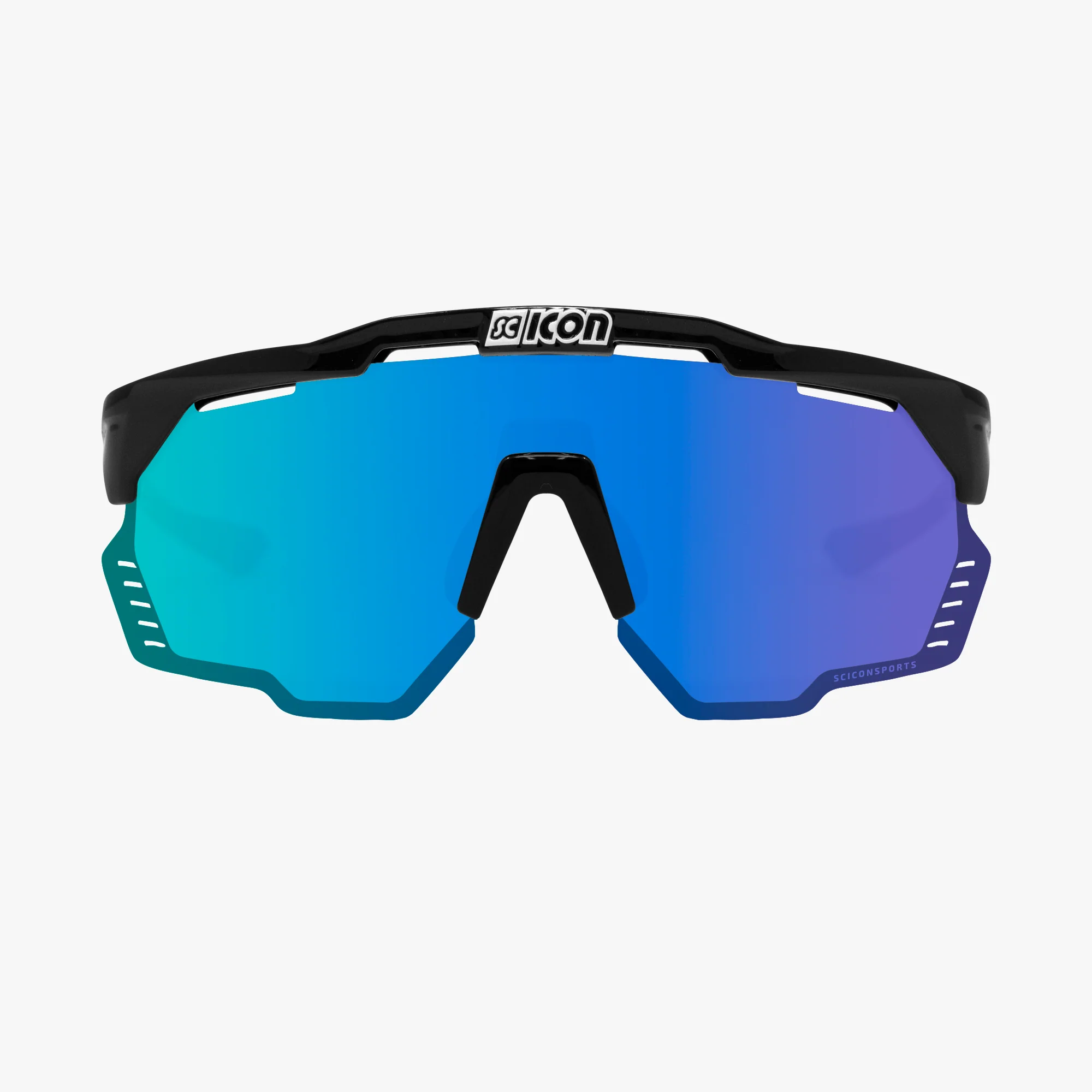 Okulary przeciwsłoneczne SCICON AEROSHADE KUNKEN Black Multimirror Blue - Image 2