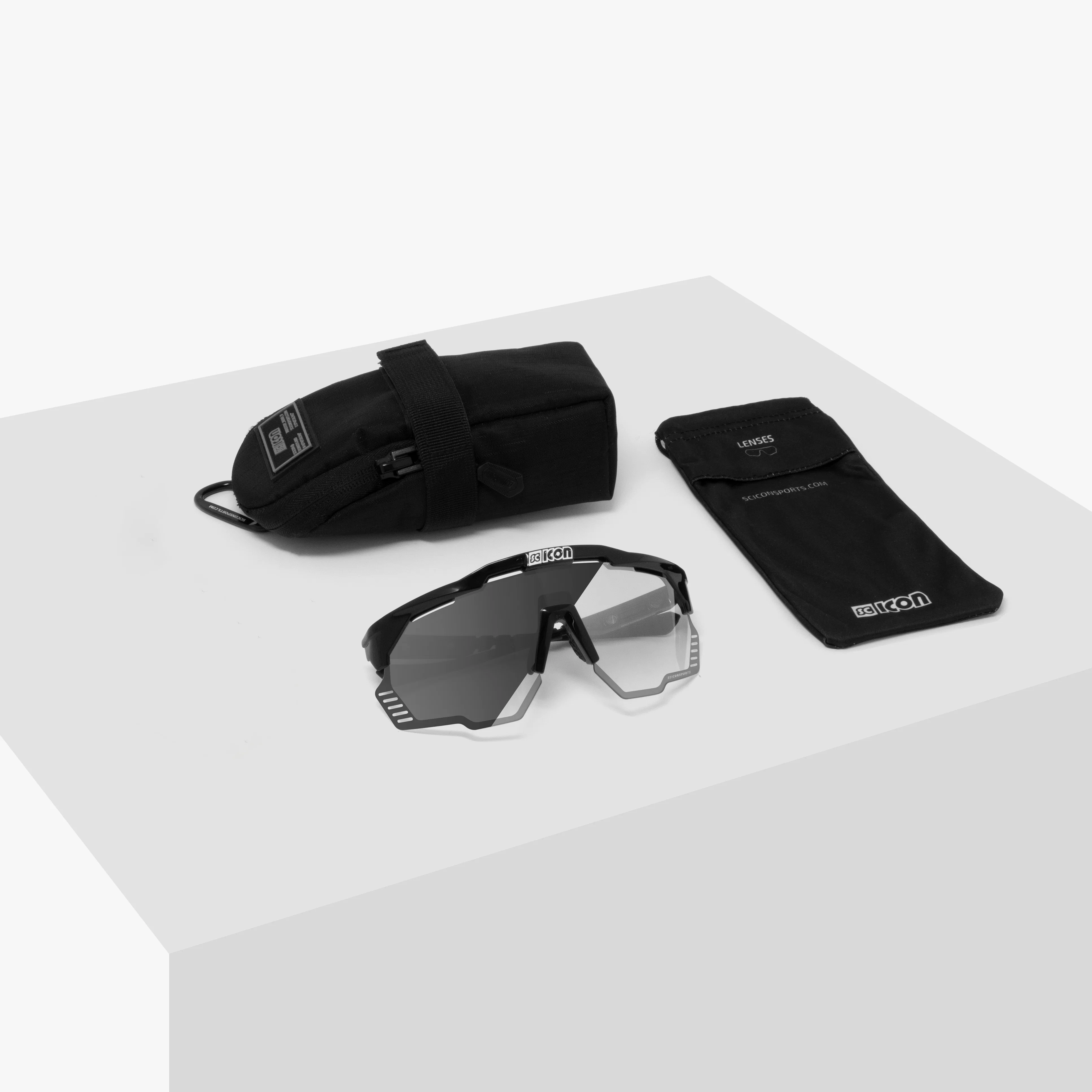 Okulary przeciwsłoneczne SCICON AEROSHADE KUNKEN Black Photocromic Silver - Image 5