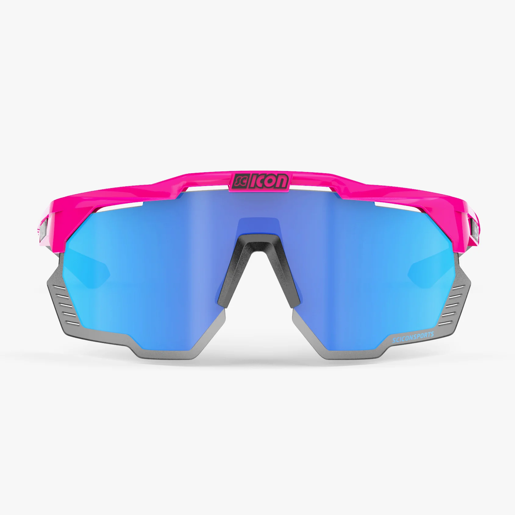 Okulary przeciwsłoneczne SCICON AEROSHADE KUNKEN Fluo Pink Multimirror Blue - Image 2