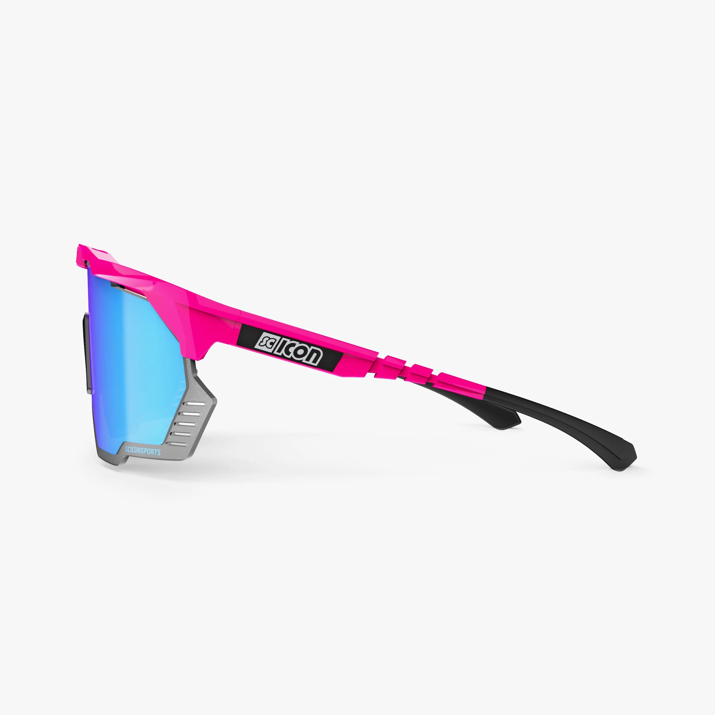 Okulary przeciwsłoneczne SCICON AEROSHADE KUNKEN Fluo Pink Multimirror Blue - Image 4