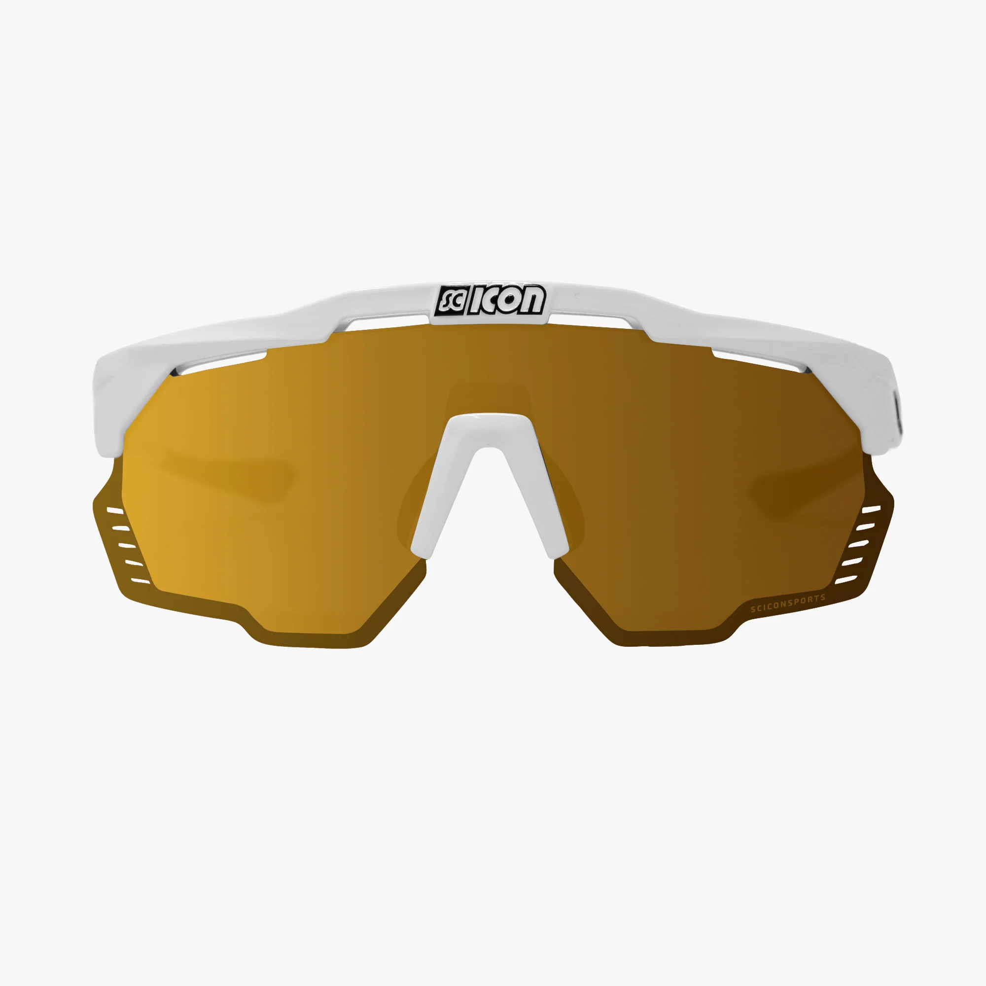 Okulary przeciwsłoneczne SCICON AEROSHADE KUNKEN White Multimirror Bronze - Image 2
