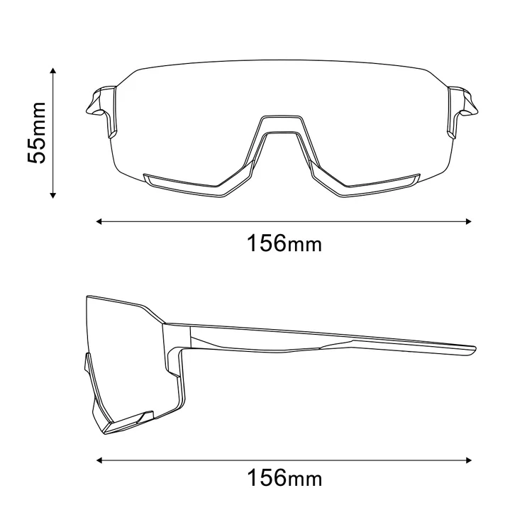 Czarne okulary SHIMANO AEROLITE CE-ARLT2 z szarymi soczewkami fotochromowymi - Image 4