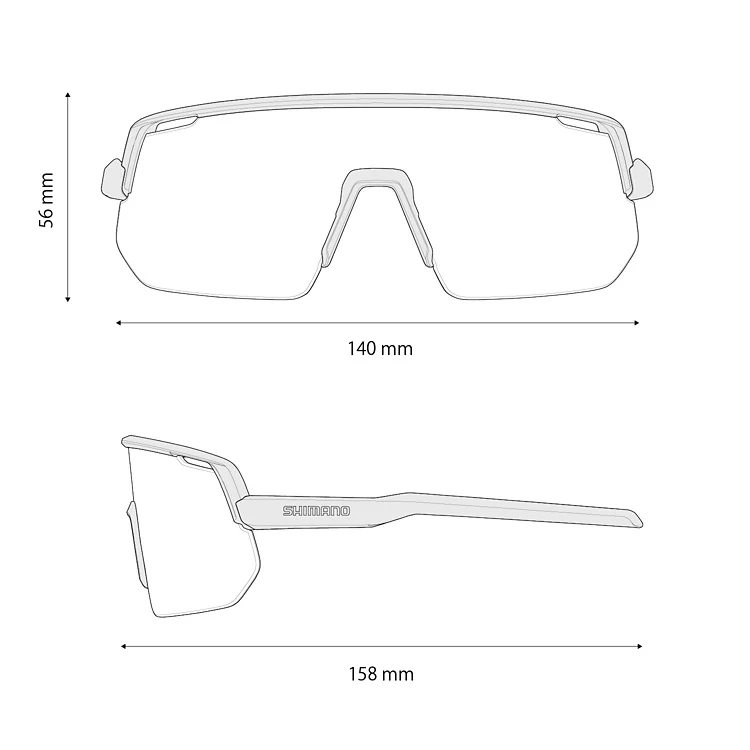 Okulary SHIMANO TECHNIUM L CE-TCNL2 Matowe, czarne, szare soczewki fotochromowe - Image 3