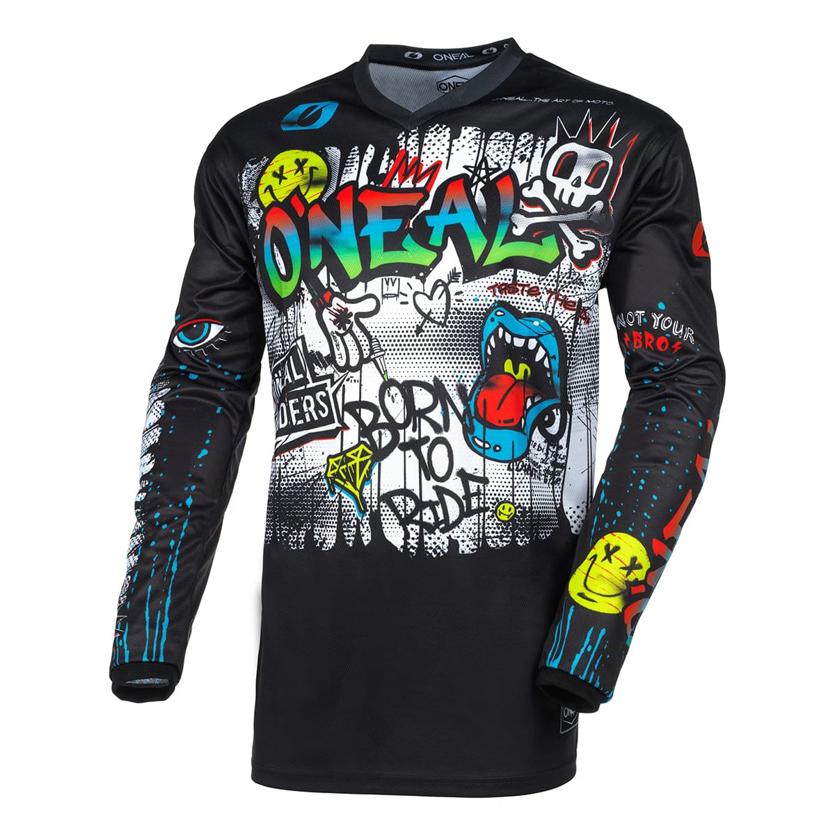 O'NEAL ELEMENT RANCID Jersey czarny/biały