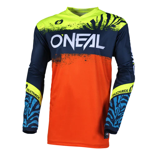 O'NEAL ELEMENT SHOCKER Junior Jersey z długim rękawem niebieski/pomarańczowy