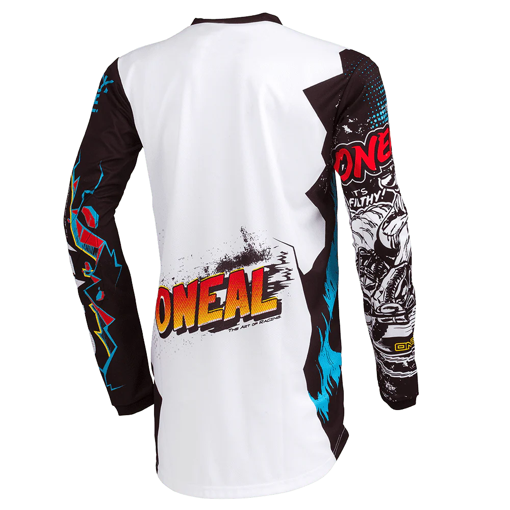 O'NEAL ELEMENT VILLAIN Junior Jersey z długim rękawem biały - Image 2