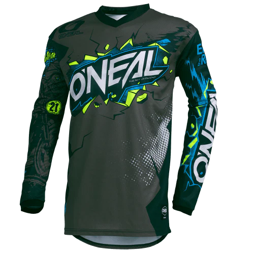 O'NEAL ELEMENT VILLAIN Junior Jersey z długim rękawem szary