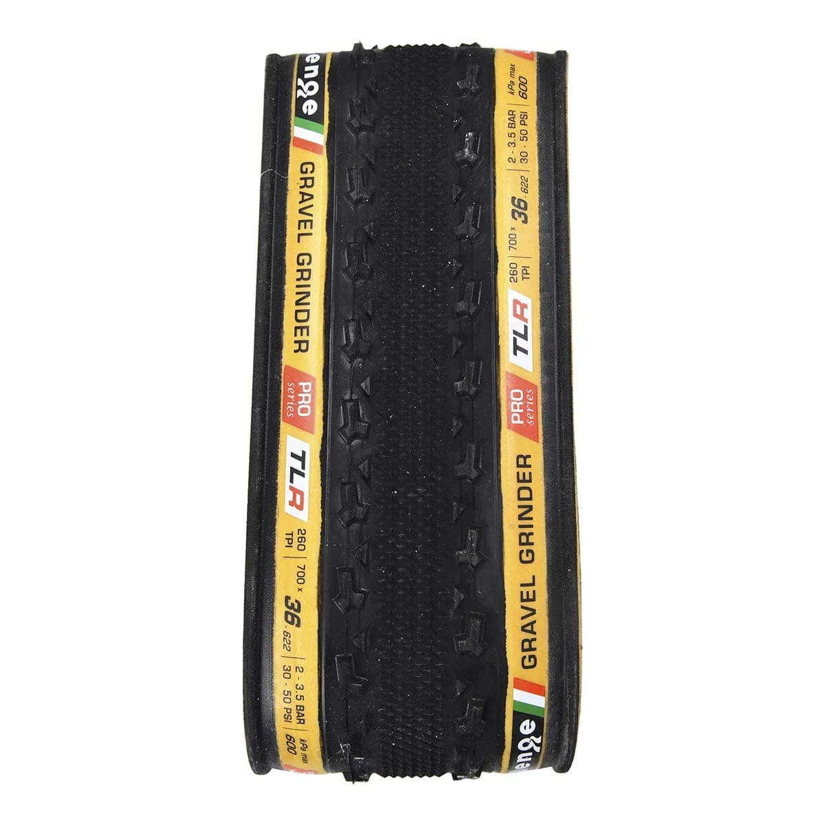 Opona CHALLENGE GRAVEL GRINDER 700x36c Tubeless Ready Beige - Image 2