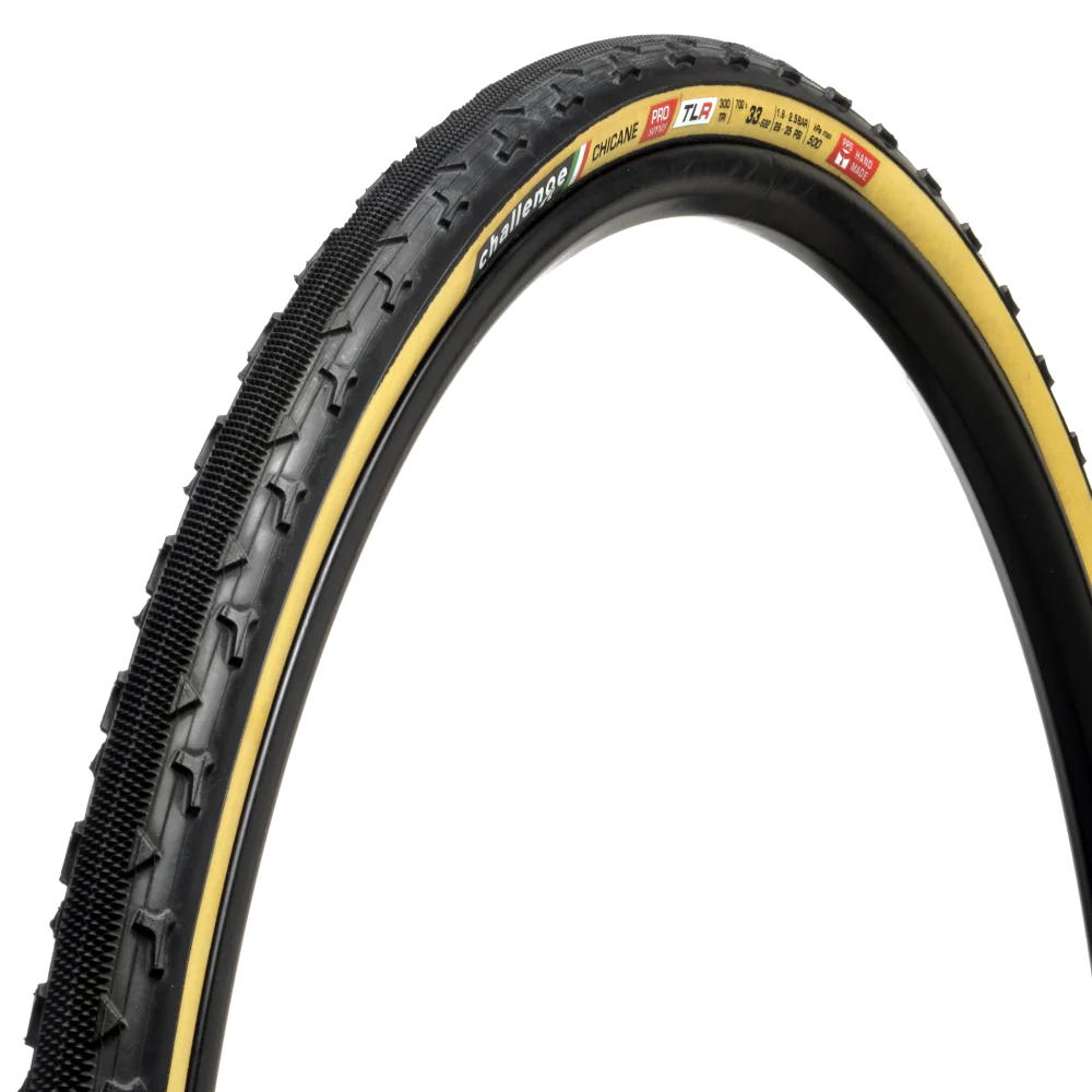 Opona CHALLENGE OPEN CHICANE 700x33c Tubeless Ready Beige