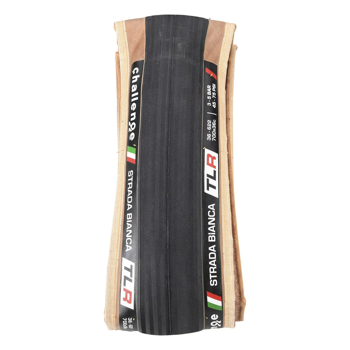 Opona CHALLENGE STRADA BIANCA NILON SUPERLIGHT 700x36c Tubeless Ready Beige