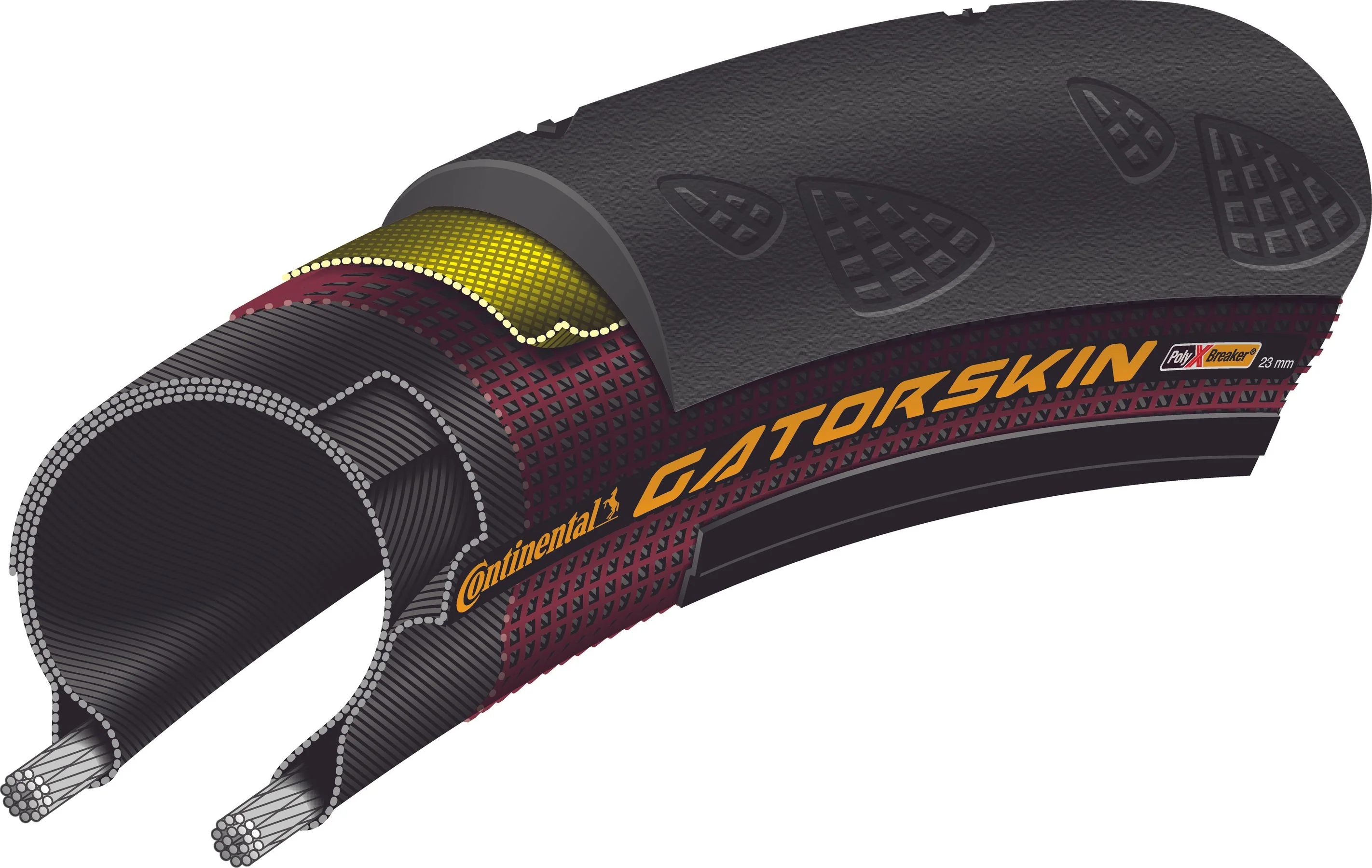 CONTINENTAL GATORSKIN 700c opona dętkowa czarna - Image 5