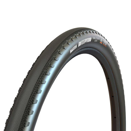 MAXXIS RECEPTOR 700x40c Dual Exo Tubeless Ready Miękka opona czarna